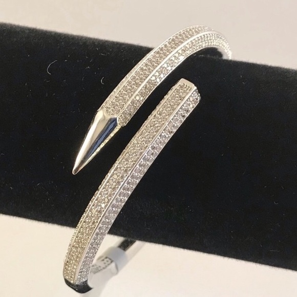 Pave Nail Bangle - Picture 6 of 8